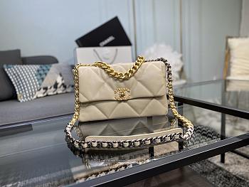 Forubags-31 Chanel 19 Flap Bag Quilted Goatskin 30cm