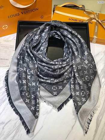 Louis Vuitton top quality silk scarf L568 grey