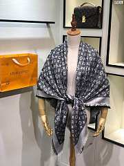 Louis Vuitton top quality silk scarf L568 grey - 5