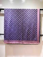 Louis Vuitton top quality silk scarf L568 blue&pink - 5