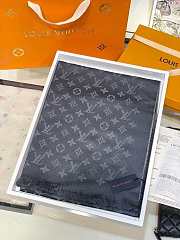 Louis Vuitton top quality cashmere scarf L570 grey - 5