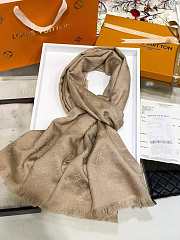 Louis Vuitton top quality cashmere scarf L570 beige - 1