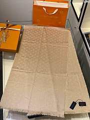 Louis Vuitton top quality cashmere scarf L570 beige - 3