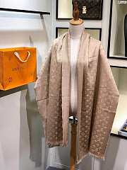Louis Vuitton top quality cashmere scarf L570 beige - 2