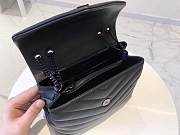 FORUBAGS YSL MONOGRAM LOULOU BLACK HARDWARE 24*17*9cm - 2