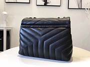 FORUBAGS YSL MONOGRAM LOULOU BLACK HARDWARE 24*17*9cm - 5