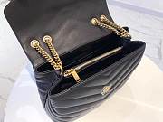 FORUBAGS YSL LOULOU BlACK GOLD HARDWARE 24cm X 17cm X 9cm - 5