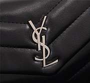 SAINT LAURENT BAG LOULOU IN BLACK 20X14X7CM - 2