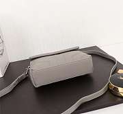 SAINT LAURENT BAG LOULOU IN GREY 20X14X7CM - 5