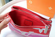 LOUIS VUITTON ESCALE POCHETTE DOUBLE ZIP POUCH RED - 2