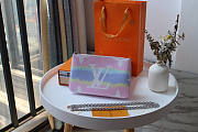 LOUIS VUITTON ESCALE POCHETTE DOUBLE ZIP POUCH PINK - 1