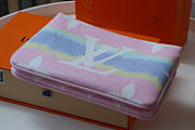 LOUIS VUITTON ESCALE POCHETTE DOUBLE ZIP POUCH PINK - 5