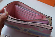 LOUIS VUITTON ESCALE POCHETTE DOUBLE ZIP POUCH PINK - 3