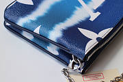LOUIS VUITTON ESCALE POCHETTE DOUBLE ZIP POUCH BLUE - 3