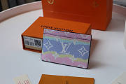 LOUIS VUITTON ESCALE PINK CARD HOLDER - 1