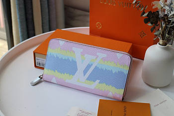 LOUIS VUITTON ESCALE PINK ZIPPY WALLET