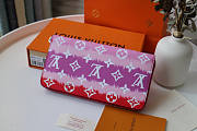 LOUIS VUITTON ESCALE RED ZIPPY WALLET - 4