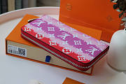 LOUIS VUITTON ESCALE RED ZIPPY WALLET - 2