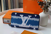 LOUIS VUITTON ESCALE BLUE ZIPPY WALLET - 1