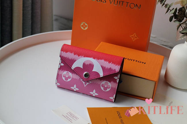 LOUIS VUITTON ESCALE RED VICTORINE WALLET - 1