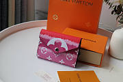 LOUIS VUITTON ESCALE RED VICTORINE WALLET - 1