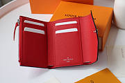 LOUIS VUITTON ESCALE RED VICTORINE WALLET - 4