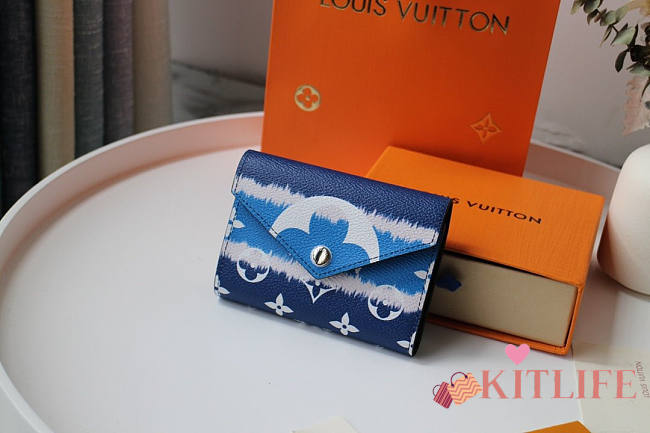 LOUIS VUITTON ESCALE BLUE VICTORINE WALLET - 1
