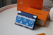 LOUIS VUITTON ESCALE BLUE VICTORINE WALLET - 4