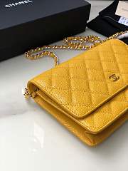 CHANEL CAVAIR WOC IN YELLOW WITH GOLD & SILVER HARDWARE - 3