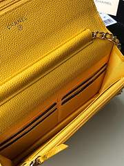 CHANEL CAVAIR WOC IN YELLOW WITH GOLD & SILVER HARDWARE - 2