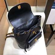 Chanel Vintage Duma  Black Backpack A088792 Gold Hardware Lambskin Leather Spring/Summer 2018 - 5