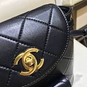 Chanel Vintage Duma Black Small Backpack A088792 Gold Hardware Lambskin Leather Spring/Summer 2018  - 4