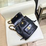 Chanel Vintage Duma Black Small Backpack A088792 Gold Hardware Lambskin Leather Spring/Summer 2018  - 5