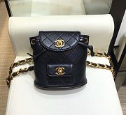 Chanel Vintage Duma Black Small Backpack A088792 Gold Hardware Lambskin Leather Spring/Summer 2018  - 1