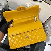 Chanel Lambskin Leather 30cm Flap In Yellow - 4