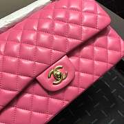 Chanel Lambskin Leather 25cm Flap With Gold Hardware - 6