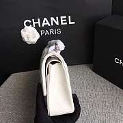 Chanel Lambskin Leather 25cm Flap With Gold Hardware In White - 2