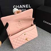 Chanel Lambskin Leather 25cm Flap With Gold Hardware In Pink - 5