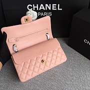 Chanel Lambskin Leather 25cm Flap With Gold Hardware In Pink - 4