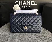 Chanel Lambskin Leather 25cm Flap With Gold Hardware In Royal Blue - 1