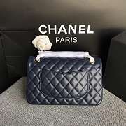 Chanel Lambskin Leather 25cm Flap With Gold Hardware In Royal Blue - 4