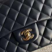 Chanel Lambskin Leather 25cm Flap With Gold Hardware In Royal Blue - 2