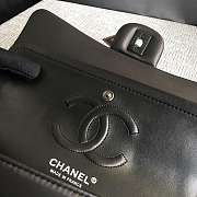 Chanel Lambskin Leather 25cm Flap With Black Hardware In Black - 5