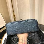 Chanel Caviar Leather 20cm Flap With Silver Hardware  - 6