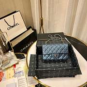 Chanel Caviar Leather 20cm Flap With Silver Hardware  - 5