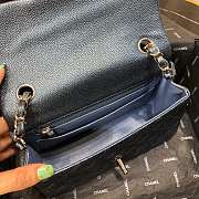 Chanel Caviar Leather 20cm Flap With Silver Hardware  - 2