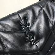  YSL Loulou Puffer Bag In Dark With Black Hardware 29cm - 2