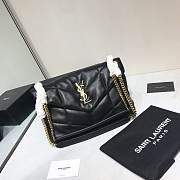 YSL Loulou Puffer Bag In Dark With Gold Hardware 29cm - 1