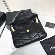 YSL Loulou Puffer Bag In Dark With Gold Hardware 29cm - 4