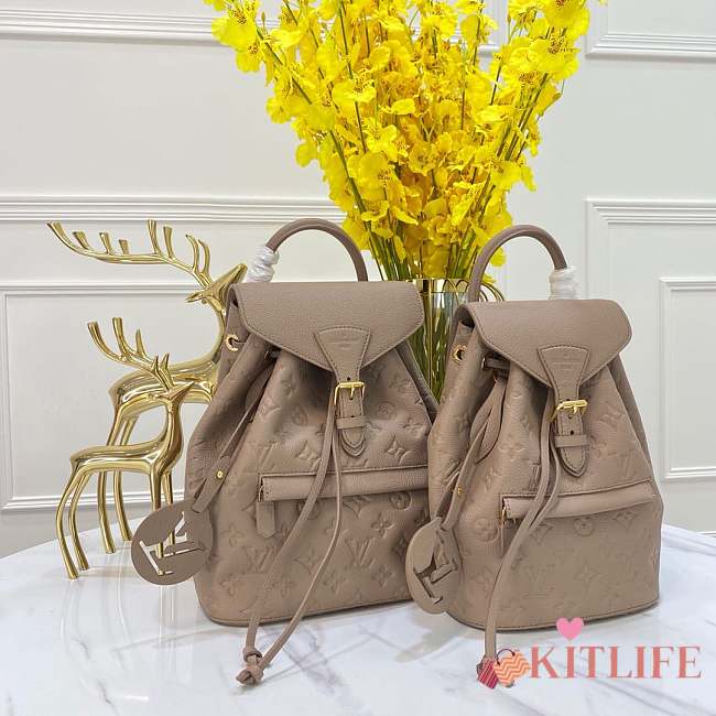 LOUIS VUITTON MONTSOURIS BACKPACK Tourterelle Gray - 1